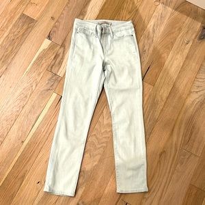 This is a pair of size 2 athleta denim jeans. They are straight leg!
